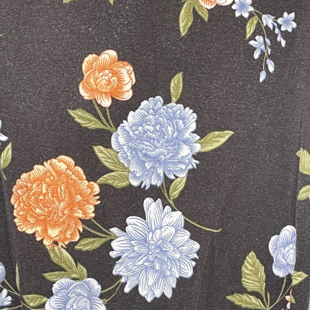 American Eagle Outfitters Bodysuit Floral Crewneck Sleeveless Brown Black XS - Picture 3 of 9